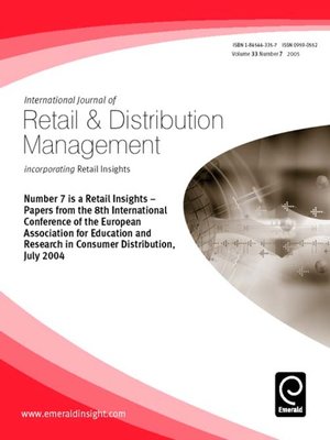 cover image of International Journal of Retail & Distribution Management, Volume 33, Issue 7